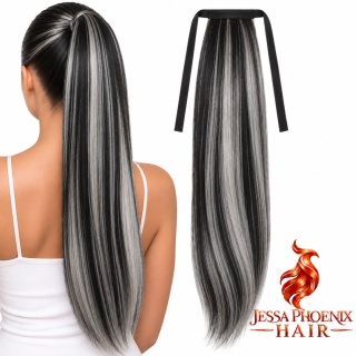 Kucyk Diamond 180-200g #1B Light Grey Balayage