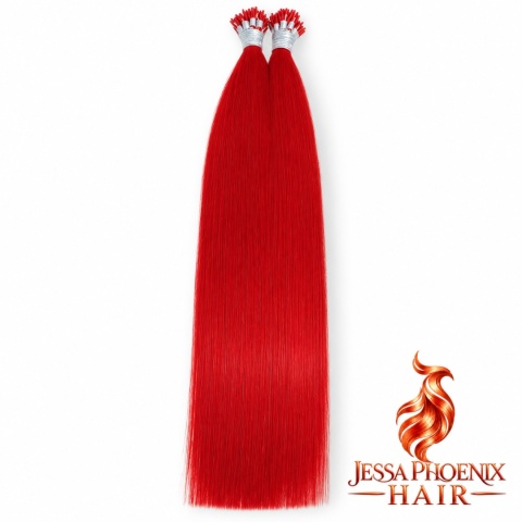 Przedłużanie włosów Nanoring Luxe #RED 50szt