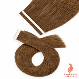 Przedłużenia Tape In Classic 100-120g 40szt Taśm #6 Brąz