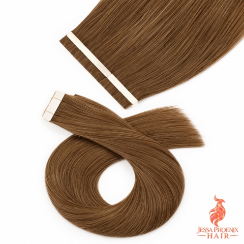 Przedłużenia Tape In Classic 100-120g 40szt Taśm #6 Brąz