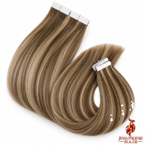 Przedłużenia Tape In Classic 100-120g 40szt Taśm Balayage #4 #27