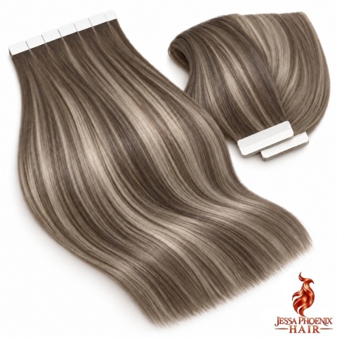 Przedłużenia Tape In Classic 100-120g 40szt Taśm Balayage B#4 #17 #4