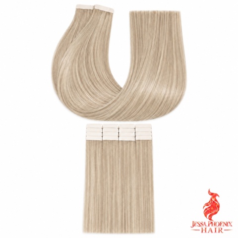Przedłużenia Tape In DIAMOND 160-190g 40szt Taśm #60 Blond