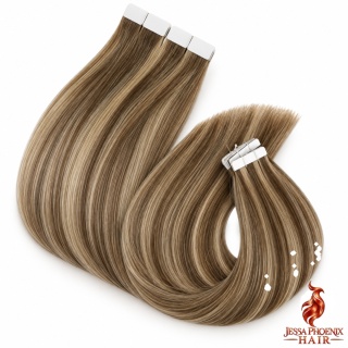 Przedłużenia Tape In DIAMOND 160-190g 40szt Taśm #4 #27 Balayage