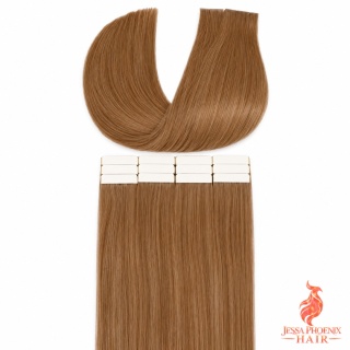 Przedłużenia Tape In Luxe 160-180g 60szt Taśm #8A Brąz