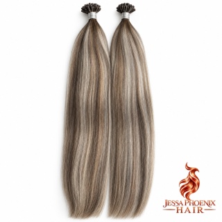 Włosy dziewicze kolekcja Diamond 50szt Balayage #8 Silver #8