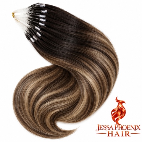 Przedłużenia Microring Luxe #1B #7 Balayage