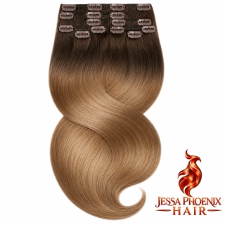 Zestaw Clip-On White Platinum #2 #7 OMBRE