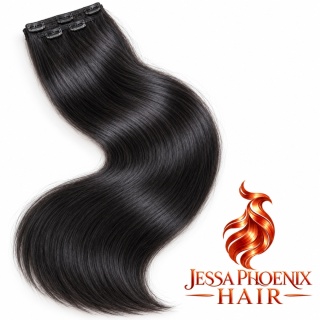 Zestaw Clip-On White Platinum #1B Naturalna Czerńn