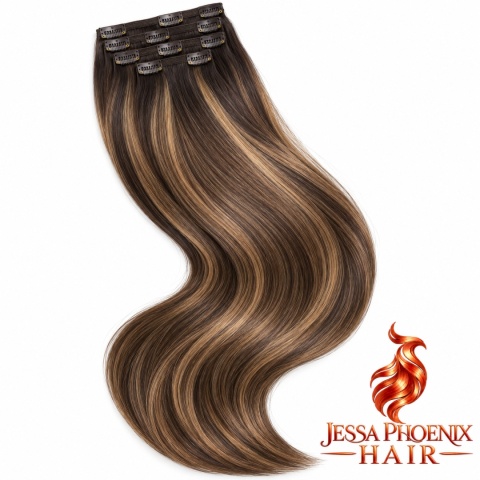 Zestaw Clip-On White Platinum #2 #8 #2 Balayage