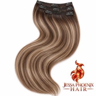 Zestaw Clip-On White Platinum #4 #17 Balayage