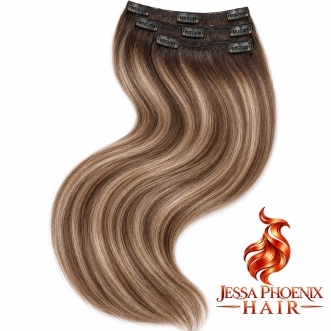 Zestaw Clip-On White Platinum #4 #17 Balayage